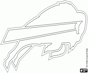 desenho de Emblema do Buffalo Bills para colorir