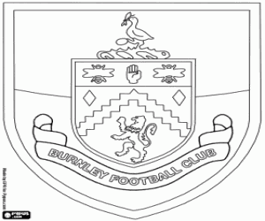 desenho de Emblema do Burnley FC para colorir