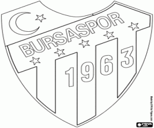 desenho de Emblema do Bursaspor para colorir