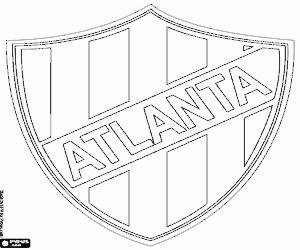 desenho de Emblema do CA Atlanta para colorir
