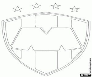 desenho de Emblema do CF Monterrey para colorir