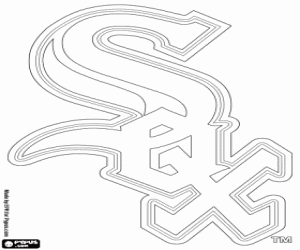 desenho de Emblema do Chicago White Sox para colorir