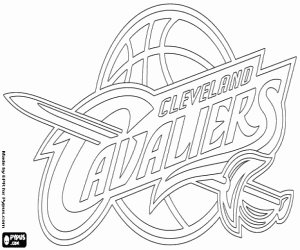 desenho de Emblema do Cleveland Cavaliers para colorir