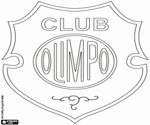 desenho de Emblema do Club Olimpo para colorir