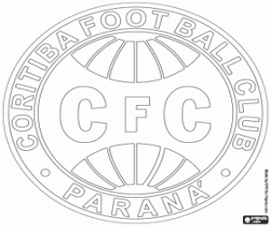 desenho de Emblema do Coritiba FC para colorir