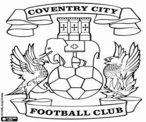 desenho de Emblema do Coventry City para colorir