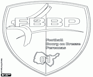 desenho de Emblema do FBBP 01 para colorir