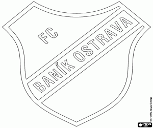 desenho de Emblema do FC Baník Ostrava para colorir