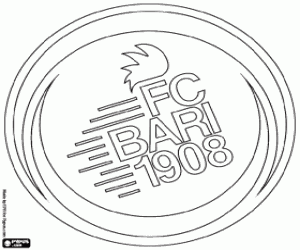 desenho de Emblema do FC Bari 1908 para colorir