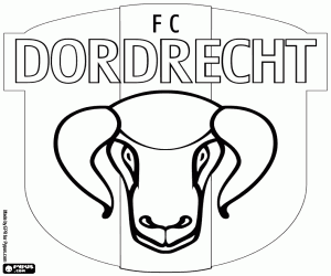 desenho de Emblema do FC Dordrecht para colorir