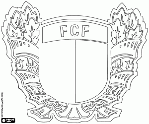 desenho de Emblema do FC Famalicão para colorir