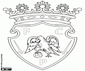desenho de Emblema do FC Penafiel para colorir