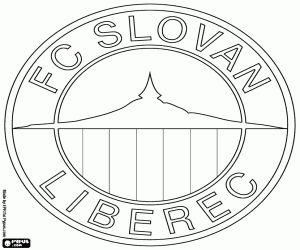 desenho de Emblema do FC Slovan Liberec para colorir