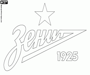 desenho de Emblema do FC Zenit para colorir