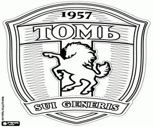 desenho de Emblema do FK Tom Tomsk para colorir