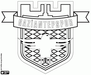 desenho de Emblema do Gaziantepspor Kulubu para colorir