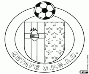 desenho de Emblema do Getafe CF para colorir
