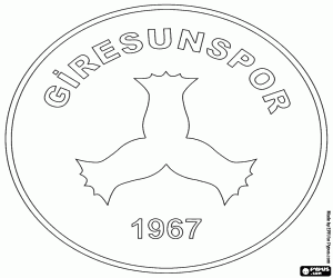 desenho de Emblema do Giresunspor para colorir