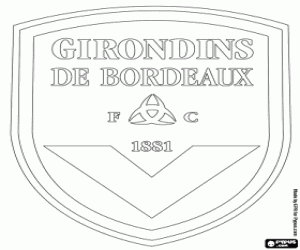 desenho de Emblema do Girondins de Bordéus para colorir