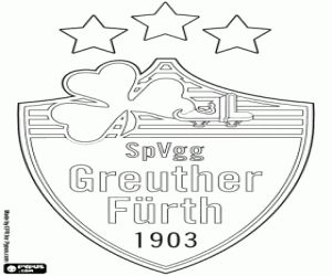 desenho de Emblema do Greuther Fürth para colorir