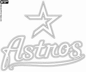 desenho de Emblema do Houston Astros para colorir