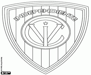 desenho de Emblema do Independiente del Valle para colorir