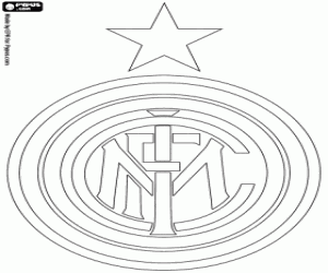 desenho de Emblema do Inter de Milão para colorir