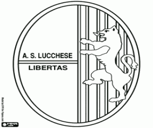 desenho de Emblema do Lucchese Libertas para colorir