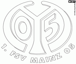 desenho de Emblema do Mainz 05 para colorir