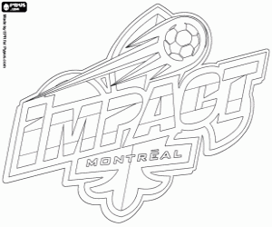 desenho de Emblema do Montreal Impact para colorir