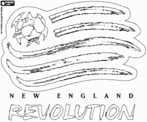 desenho de Emblema do New England Revolution para colorir