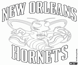 desenho de Emblema do New Orleans Hornets para colorir