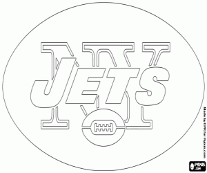 desenho de Emblema do New York Jets para colorir