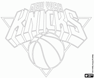desenho de Emblema do New York Knicks para colorir