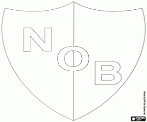 desenho de Emblema do Newells Old Boys para colorir