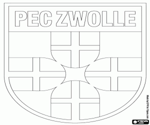 desenho de Emblema do PEC Zwolle para colorir
