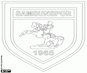 desenho de Emblema do Samsunspor para colorir
