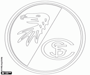 desenho de Emblema do SC Freiburg para colorir