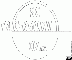 desenho de Emblema do SC Paderborn 07 para colorir