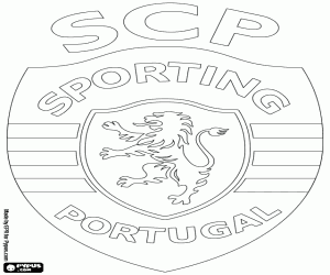desenho de Emblema do Sporting de Portugal para colorir