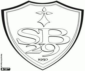 desenho de Emblema do Stade brestois 29 para colorir
