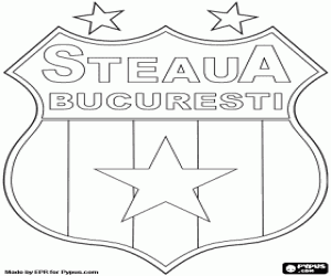 desenho de Emblema do Steaua Bucareste para colorir
