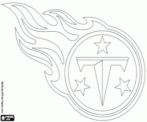 desenho de Emblema do Tennessee Titans para colorir