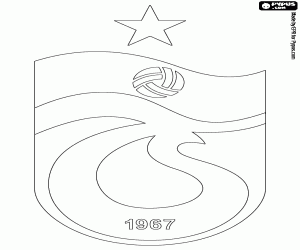 desenho de Emblema do Trabzonspor para colorir