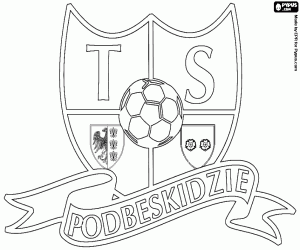 desenho de Emblema do TS Podbeskidzie para colorir