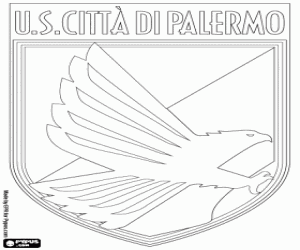 desenho de Emblema do US Palermo para colorir