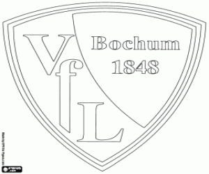 desenho de Emblema do VfL Bochum para colorir