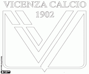 desenho de Emblema do Vicenza Calcio para colorir