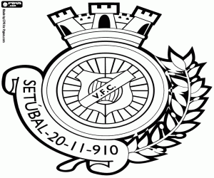 desenho de Emblema do Vitória FC para colorir