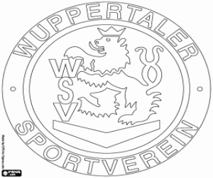 desenho de Emblema do Wuppertaler SV para colorir